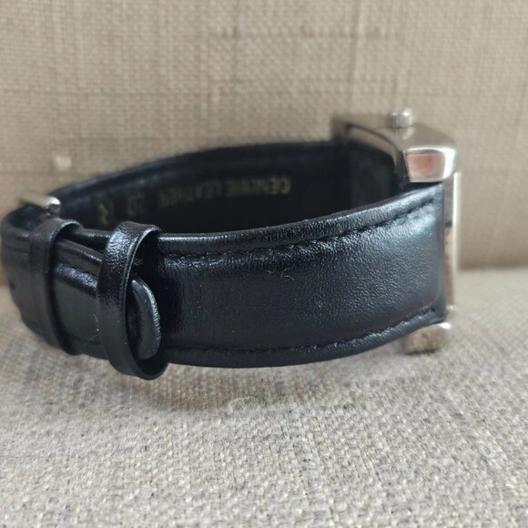 Activa Swiss Ladies Wristwatch Black Leather Strap Quartz Analog Swiss Mov Watch - Picture 7 of 13